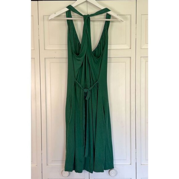 Theory Nadolin green silk pima cotton blend tank dress small - Picture 10 of 10